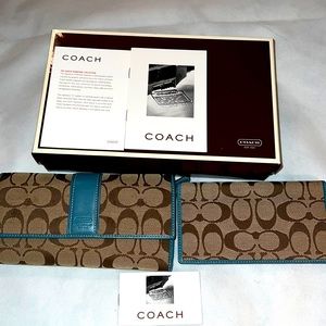 Coach wallet & checkbook holder